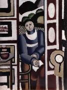 Fernand Leger Femme Assise oil